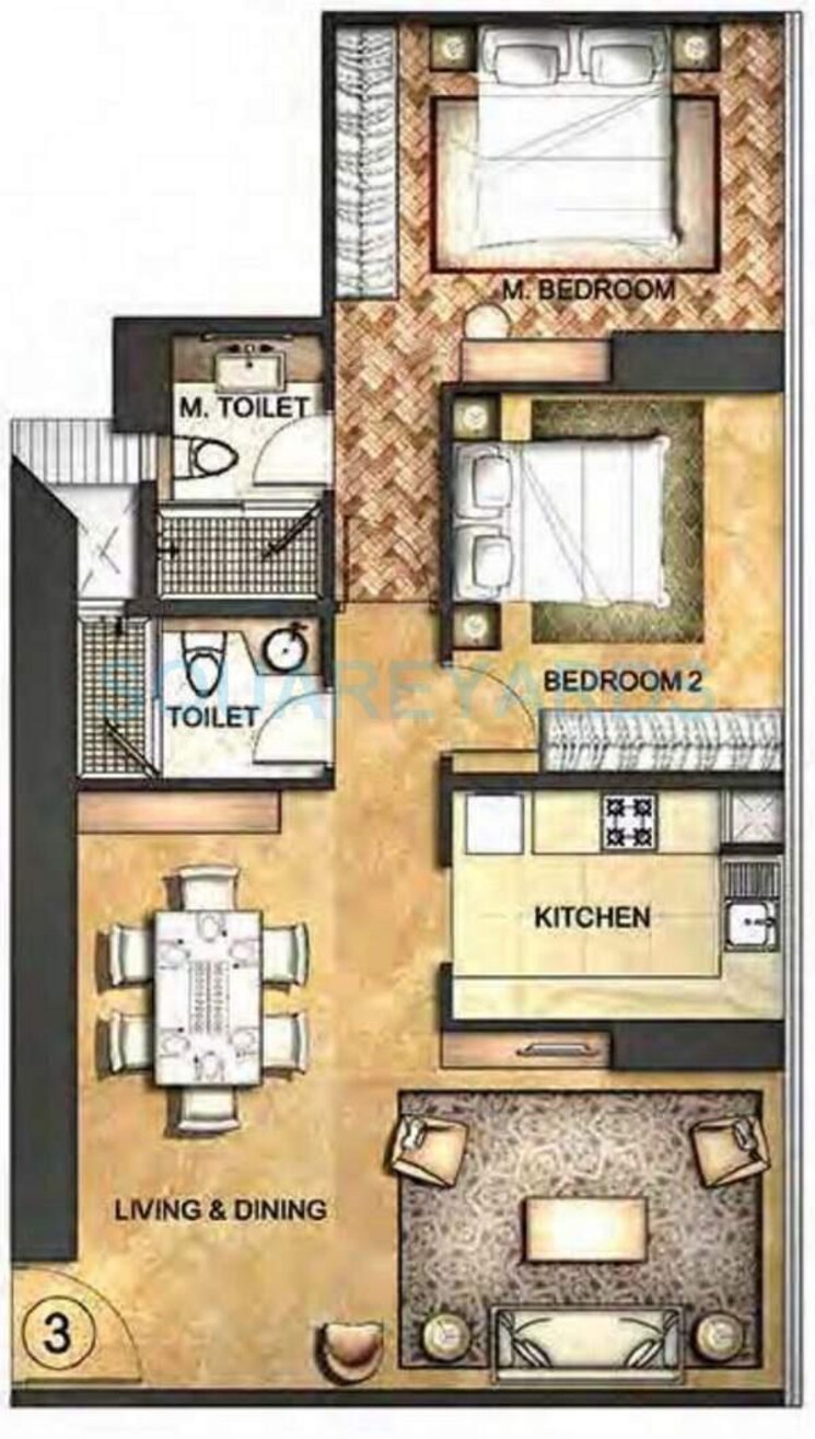 Other, indiabulls-blu 2 Bedroom 840 Sq.Ft. Apartment In Worli Mumbai 8758133