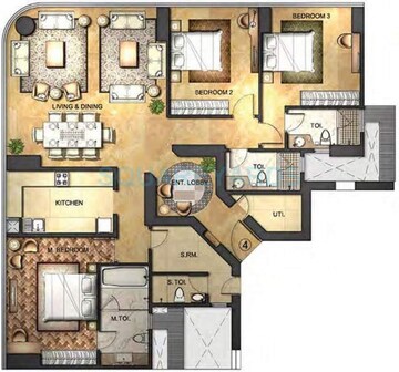  3 BHK Apartment at Indiabulls Blu, Worli – for Rent