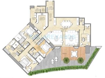 3 BHK Apartment at Indiabulls Sky, Lower Parel – for Rent