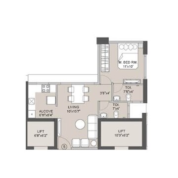  1 BHK Apartment at Integrated Ramicon, Goregaon West – for Sale