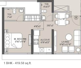 1 BHK Apartment For Resale in Integrated Ramicon Goregaon West Mumbai  6486036