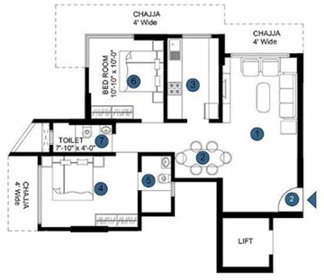  2 BHK Apartment at Je And Vee Om Trimurti, Dindoshi – for Rent