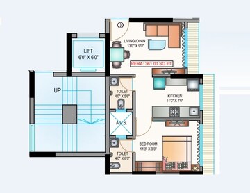  1 BHK Apartment at Je And Vee Vishwanath, Dahisar East – for Sale