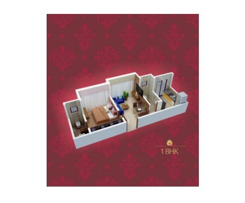 1 BHK 369 Sq. Ft. Apartment