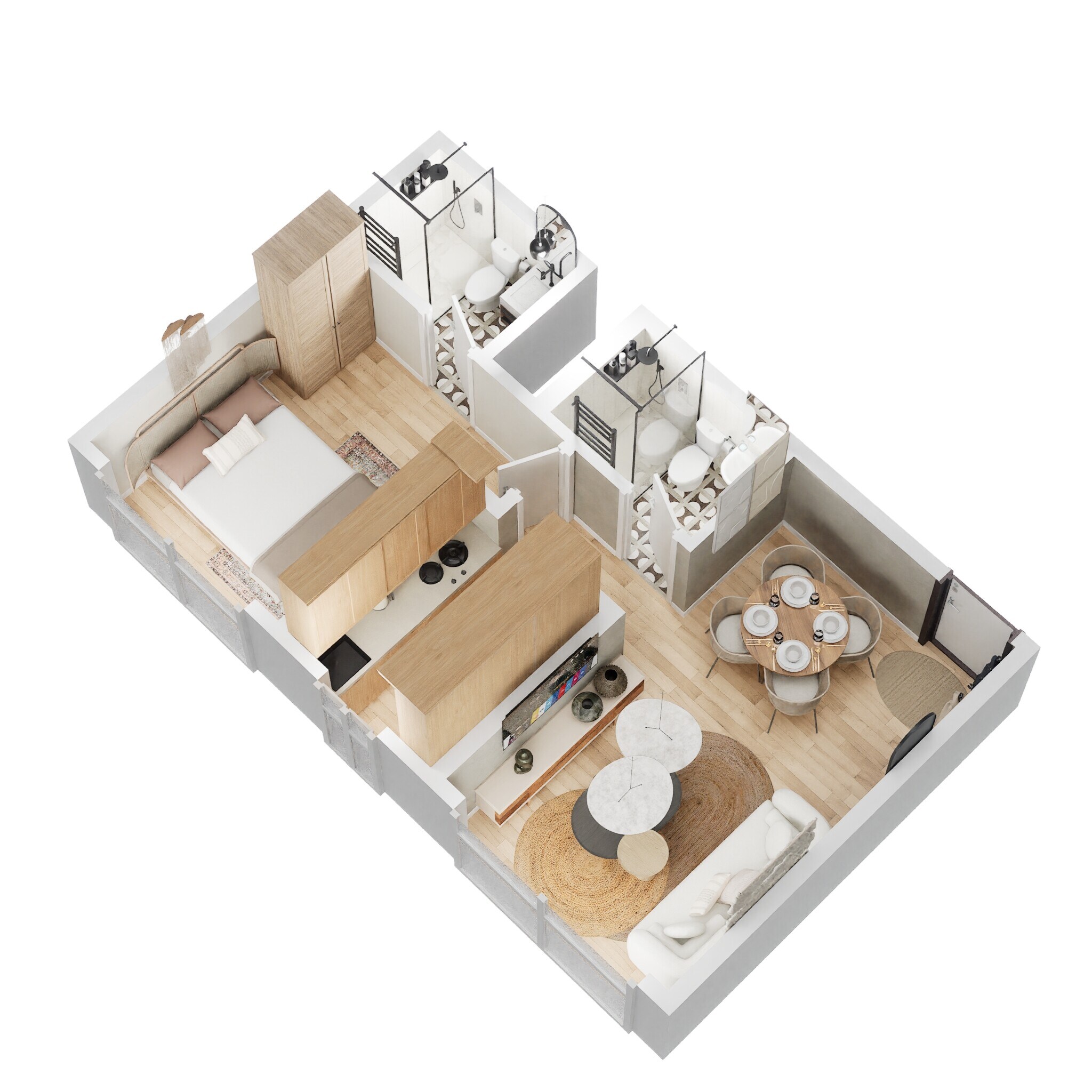 1 BHK 439 Sq. Ft. Apartment