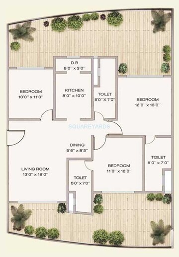  3 BHK Apartment at JP Decks, Goregaon East – for Rent