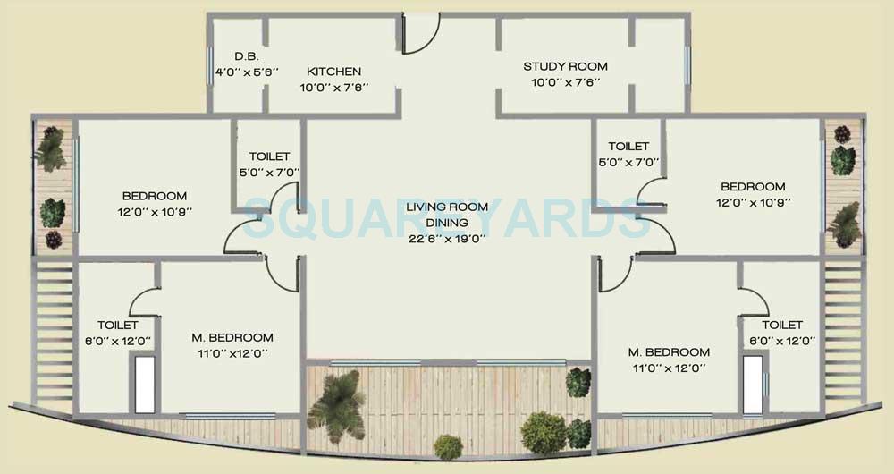 Other, jp-decks 4 Bedroom 2580 Sq.Ft. Apartment In Goregaon East Mumbai 9514790