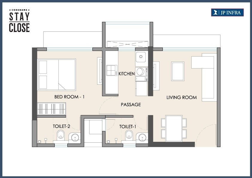  1 BHK Apartment at JP Eminence, Dhakoji Sethpada – for Sale