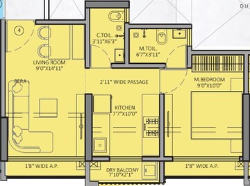  1 BHK Apartment at JSB Nakshatra Veda, Vasai East – for Sale
