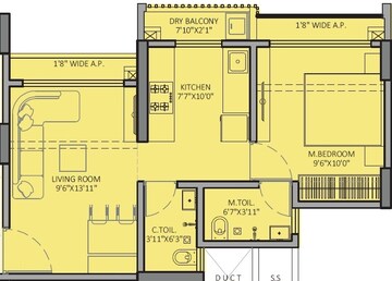  1 BHK Apartment at JSB Nakshatra Veda, Vasai East – for Sale