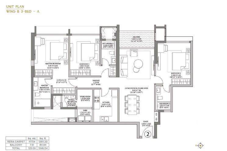 Other, k-raheja-amaltis 3 Bedroom 1310 Sq.Ft. Apartment In Sion Mumbai 9200074