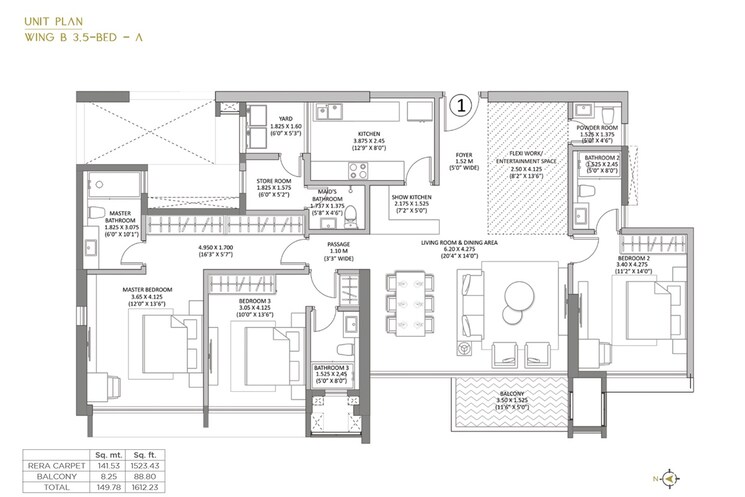Other, k-raheja-amaltis 4 Bedroom 1612 Sq.Ft. Apartment In Sion Mumbai 9068807