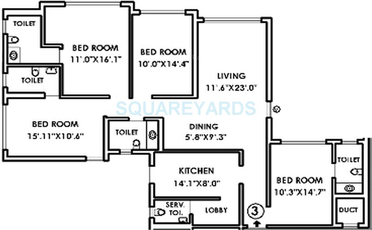 Other, k-raheja-raheja-classique 4 Bedroom 2600 Sq.Ft. Apartment In Andheri West Mumbai 6691370