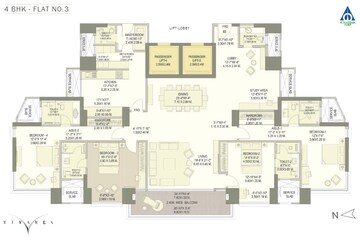  4 BHK Apartment at K Raheja Vivarea, Mahalaxmi – for Sale