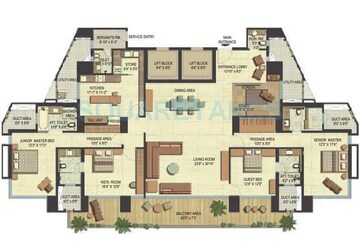  4 BHK Apartment at K Raheja Vivarea, Mahalaxmi – for Rent
