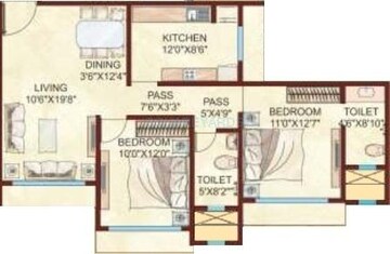  2 BHK Apartment at Kabra Argentum, Goregaon West – for Rent