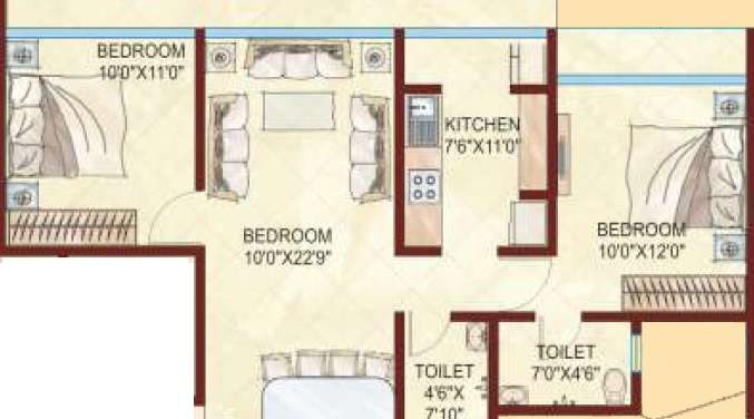 kabra aurum apartment 2 bhk 639sqft 20223119123106