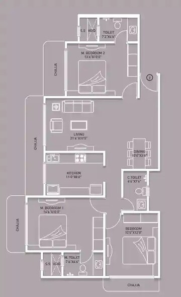 3 BHK Apartment at Kabra Garnet, Malad West – for Sale