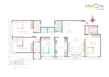  4 BHK Apartment at Kabra Metro One, Andheri West – for Rent