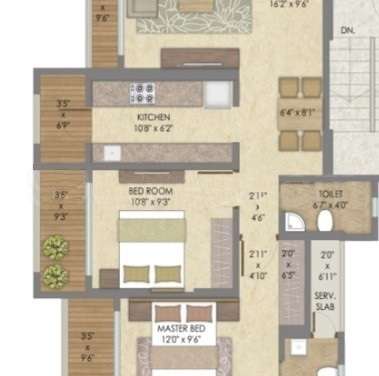 kakad paradise phase 2 apartment 2 bhk 579sqft 20213106133106