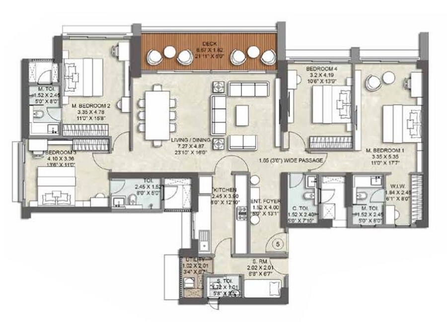  4 BHK Apartment at Kalpataru Advay, Borivali West – for Sale
