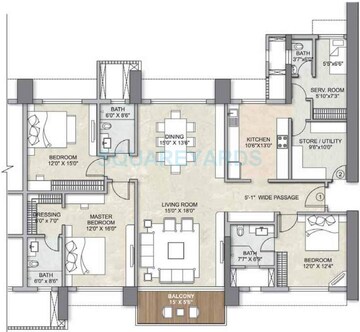  5 BHK Apartment at Kalpataru Avana, Parel – for Sale