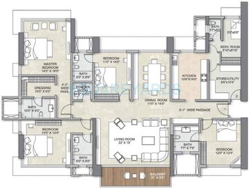  4 BHK Apartment at Kalpataru Avana, Parel – for Sale