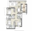 Kalpataru Brilliance 3 BHK Layout
