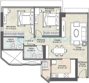  2 BHK Apartment at Kalpataru Crest, Bhandup West – for Sale