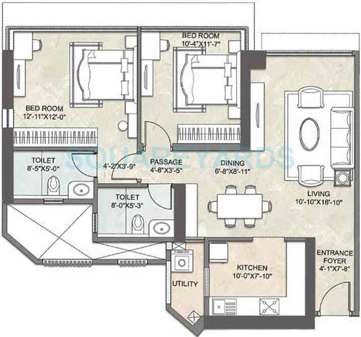 Other, kalpataru-crest 2 Bedroom 775 Sq.Ft. Apartment In Bhandup Industrial Area Mumbai 9610150