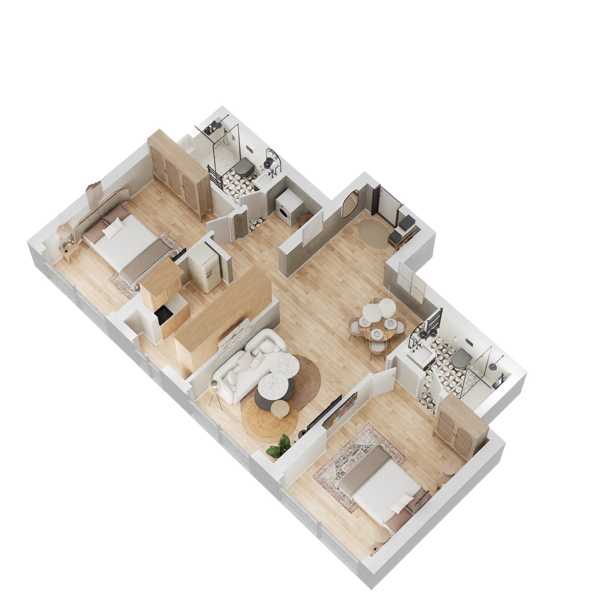 2 BHK 785 Sq. Ft. Apartment