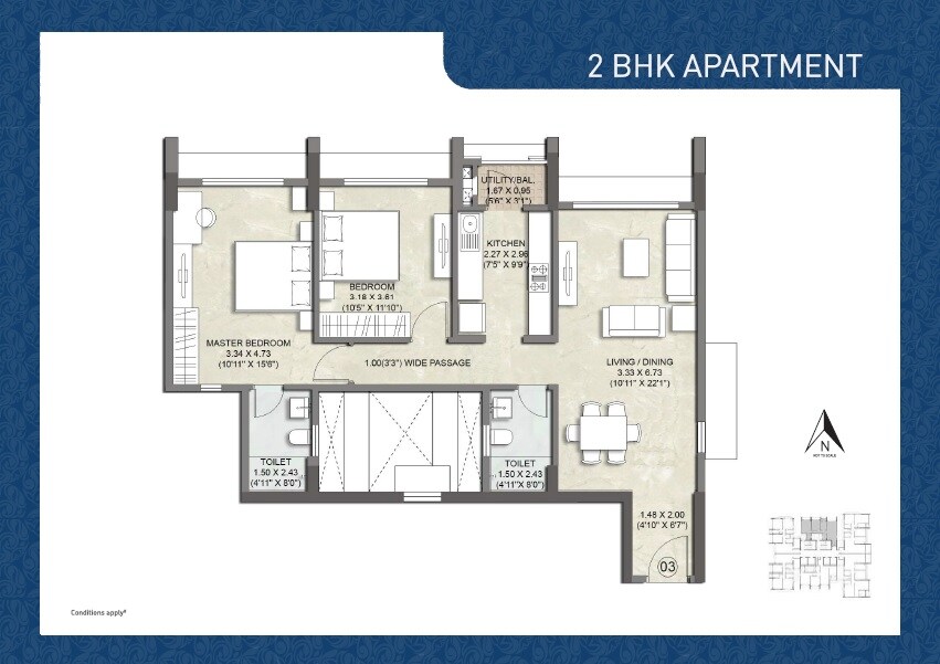 Other, kalpataru-imperia 2 Bedroom 780 Sq.Ft. Apartment In Santacruz West Mumbai 9165843