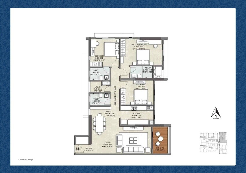 Other, kalpataru-imperia 3 Bedroom 1098 Sq.Ft. Apartment In Santacruz West Mumbai 9165810