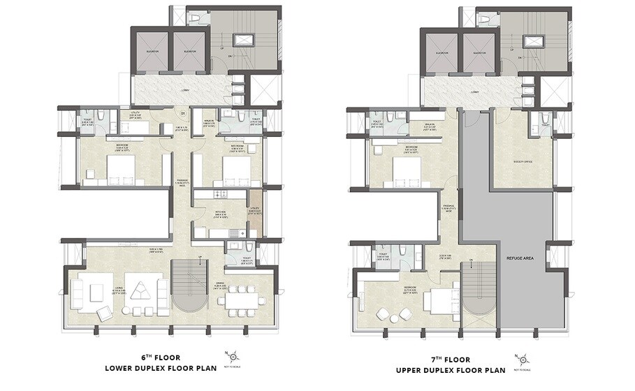 Floor plan of 4 BHK 2416 Sq. Ft. Apartment in Kalpataru Matru Ashish, Mumbai