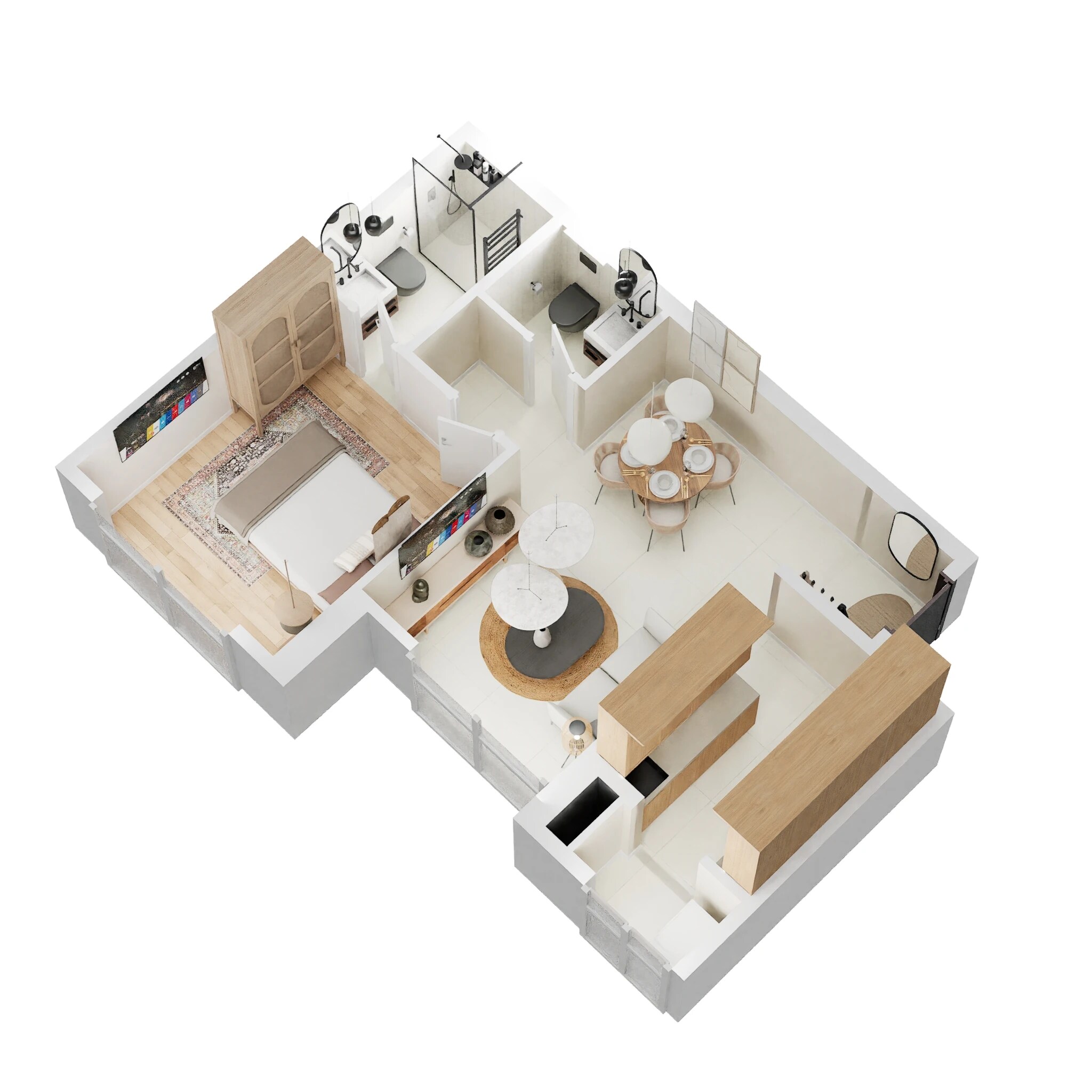 1 BHK 435 Sq. Ft. Apartment