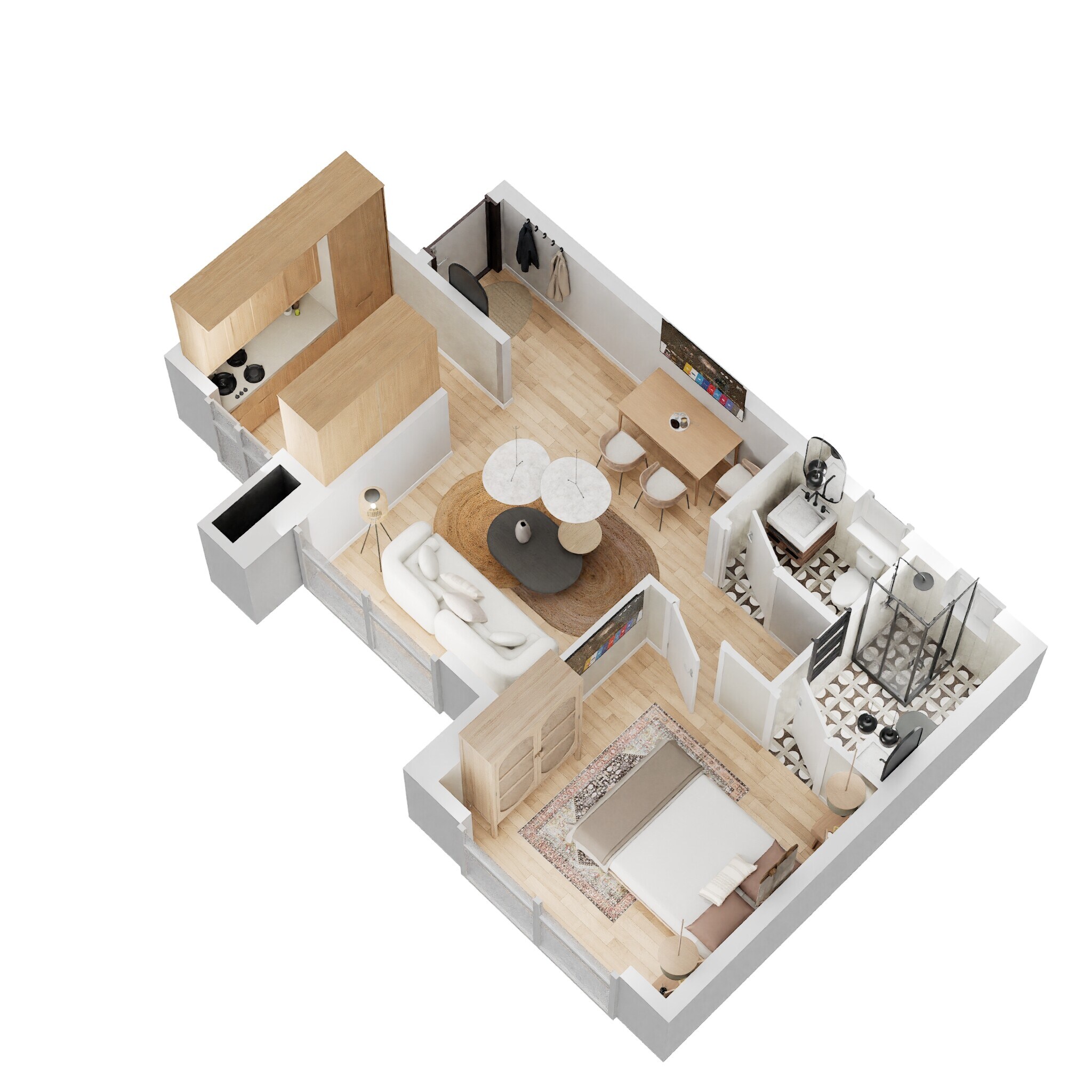 1 BHK 439 Sq. Ft. Apartment