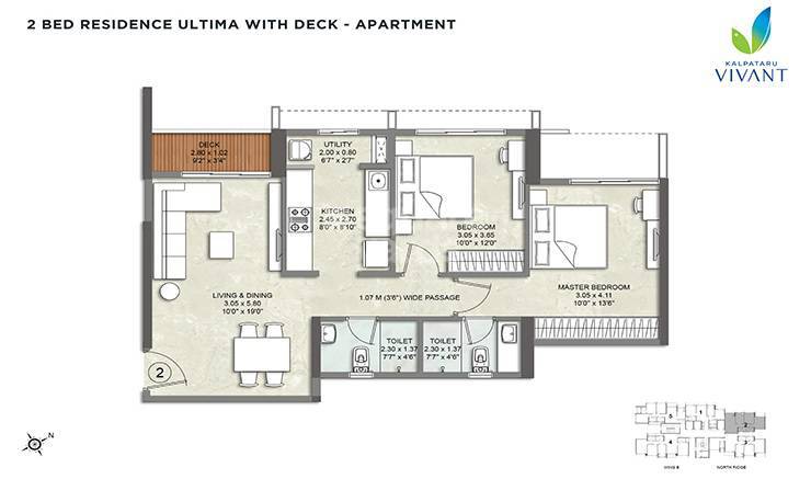 Other, kalpataru-vivant 2 Bedroom 712 Sq.Ft. Apartment In Jogeshwari East Mumbai 6701385