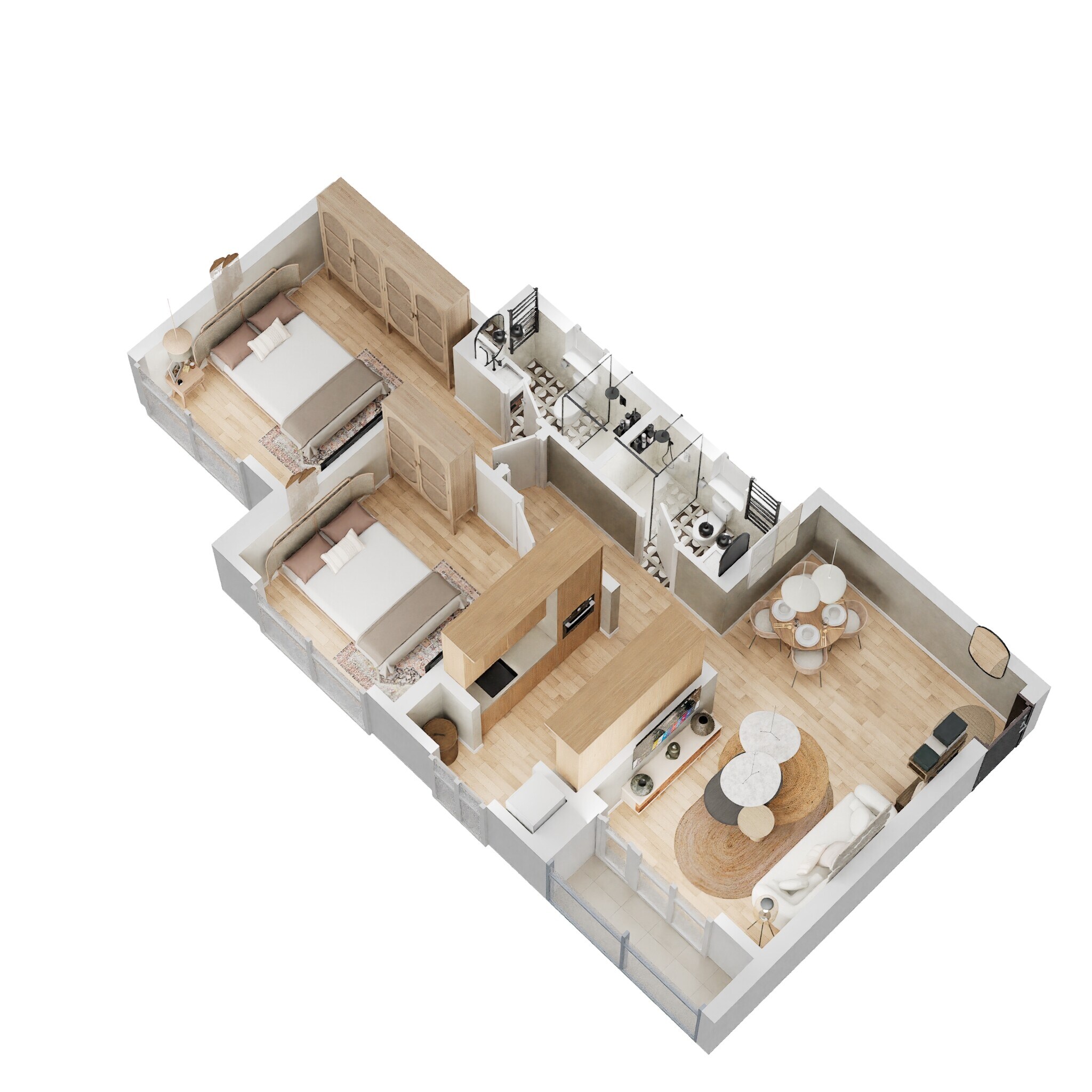 2 BHK 759 Sq. Ft. Apartment