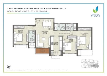  3 BHK Apartment at Kalpataru Vivant, Jogeshwari East – for Sale