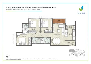  3 BHK Apartment at Kalpataru Vivant, Jogeshwari East – for Sale