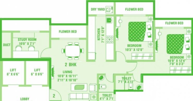 Other, kamanwala-manavsthal 2 Bedroom 950 Sq.Ft. Apartment In Malad West Mumbai 9125523