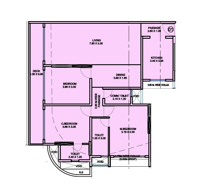 Other, kamla-arunkamal 3 Bedroom 1297 Sq.Ft. Apartment In Vile Parle East Mumbai 8656303