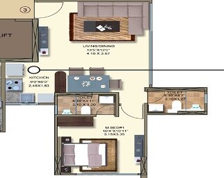 Other, kanakia-rainforest 1 Bedroom 474 Sq.Ft. Apartment In Marol Mumbai 9725650