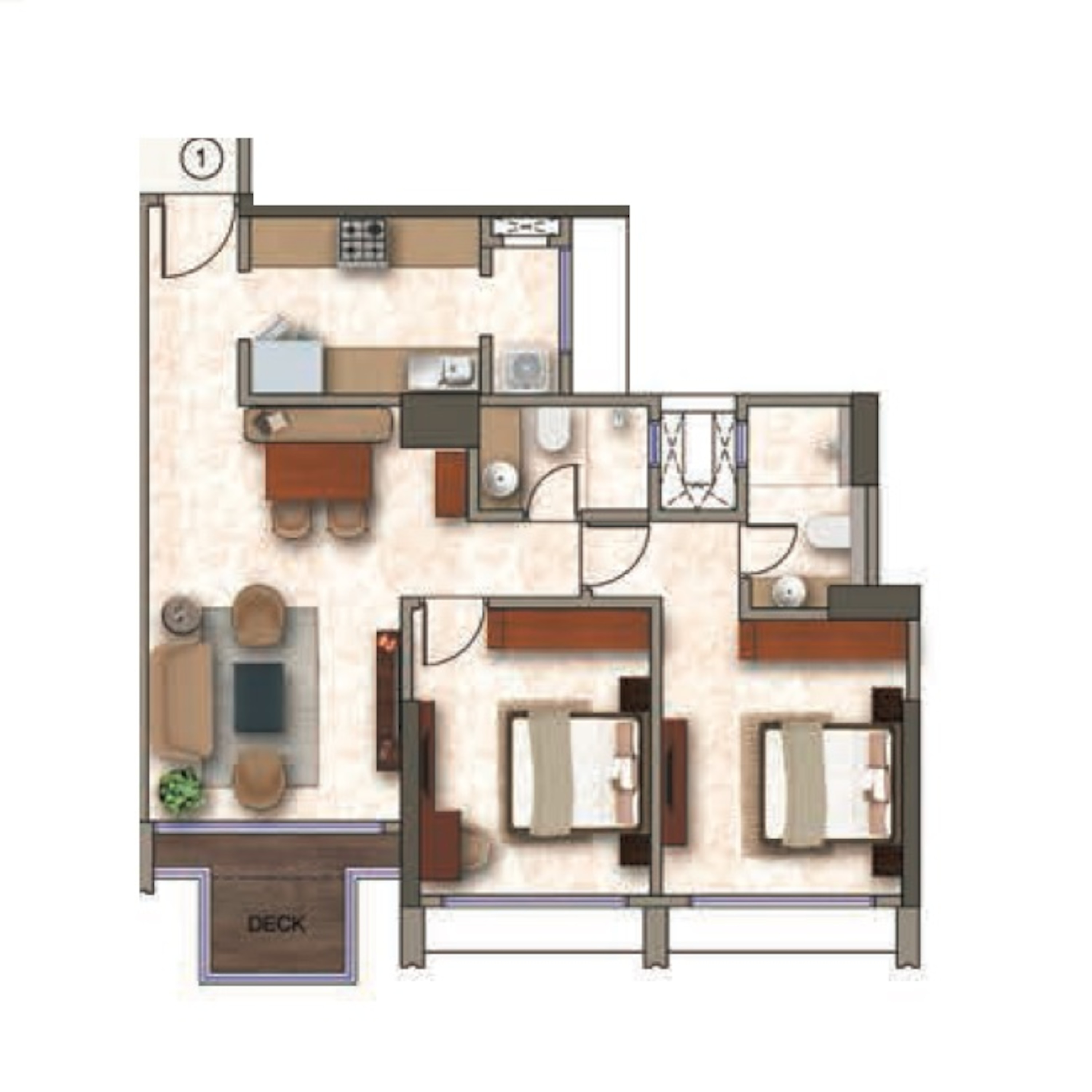 kanakia silicon valley apartment 2 bhk 820sqft 20233905153914