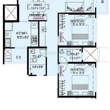 kanakia spaces levels apartment 2 bhk 791sqft 20202315122321