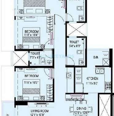 kanakia spaces levels apartment 3bhk 1819sqft1