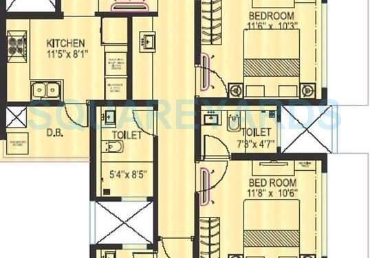 kanakia spaces platino apartment 3bhk 1055sqft 1