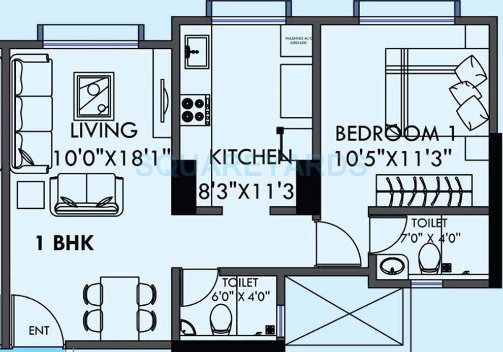 Other, kanakia-spaces-sevens 1 Bedroom 452 Sq.Ft. Apartment In Andheri East Mumbai 9409496