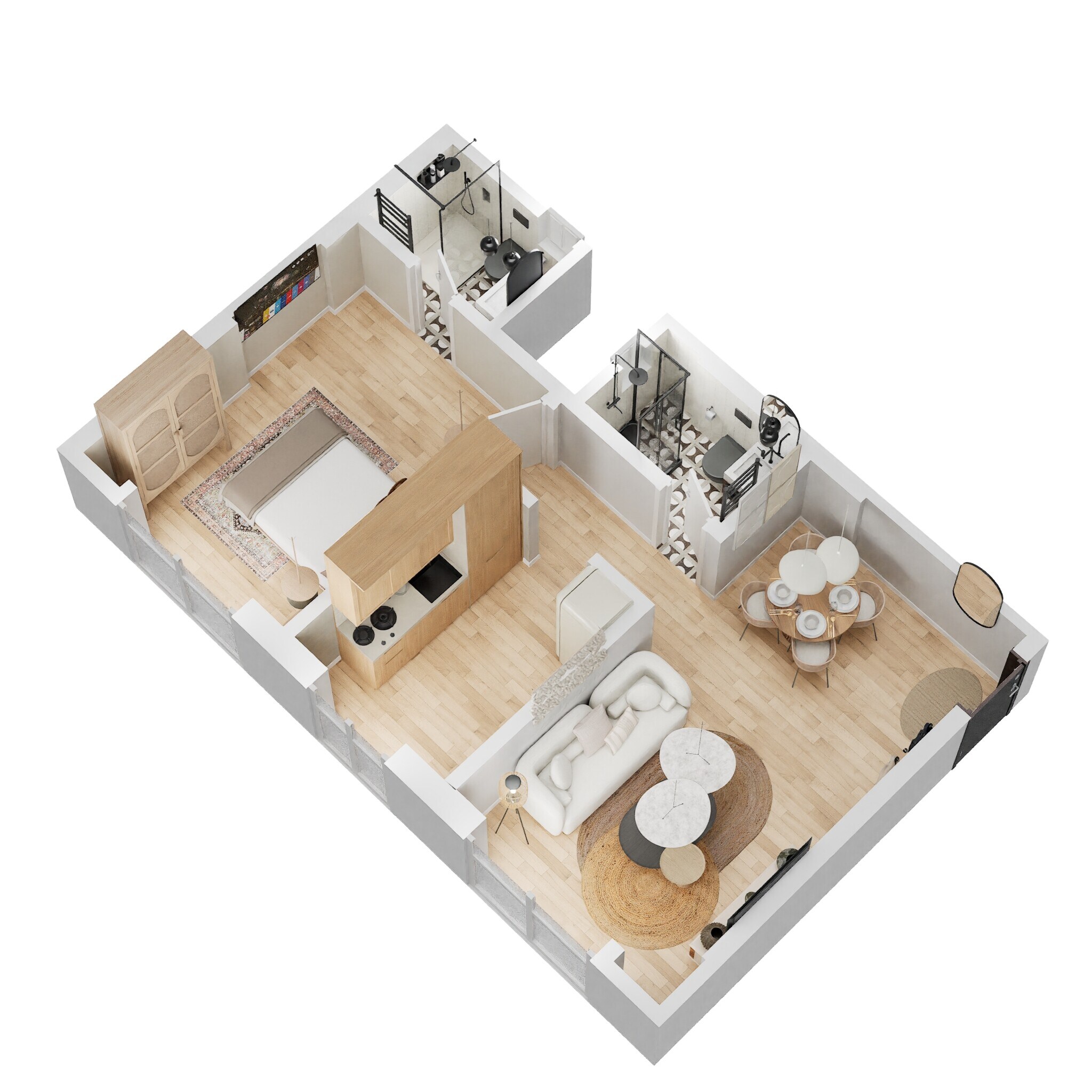 1 BHK 510 Sq. Ft. Apartment