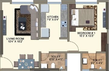  1 BHK Apartment at Kanakia Spaces Zen World, Kanjurmarg East – for Rent